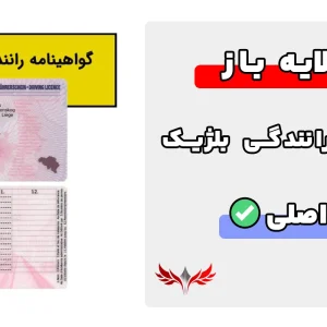 گواهینامه رانندگی لایه باز بلژیک